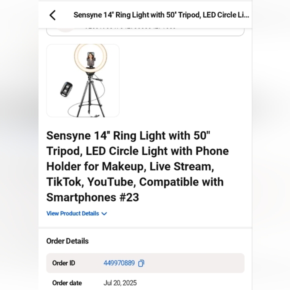 LED Ring Light with Tripod and Remote Brand New Still In Box - Picture 8 of 8